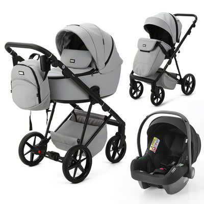 Mee-Go Milano Evo 3-in-1 Travel System - Stone Grey