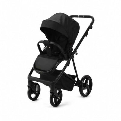 Mee-Go Milano Quantum 2-in-1 Pram & Accessories - Carbon Black