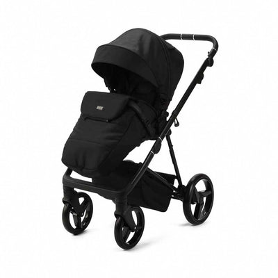 Mee-Go Milano Quantum 2-in-1 Pram & Accessories - Carbon Black