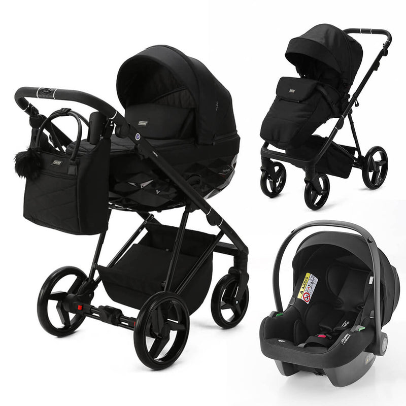 Mee-Go Milano Quantum 3-in-1 Travel System - Carbon Black