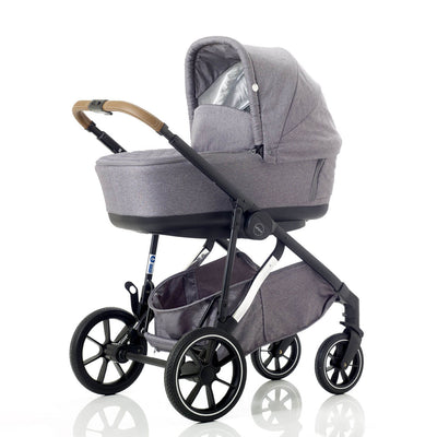 Mee-Go Uno+ 3-in-1 Travel System - Grey/Chrome