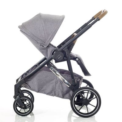 Mee-Go Uno+ Twin Pushchair & Accessories - Grey/Chrome