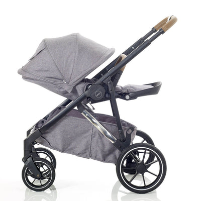 Mee-Go Uno+ 3-in-1 Travel System - Grey/Chrome