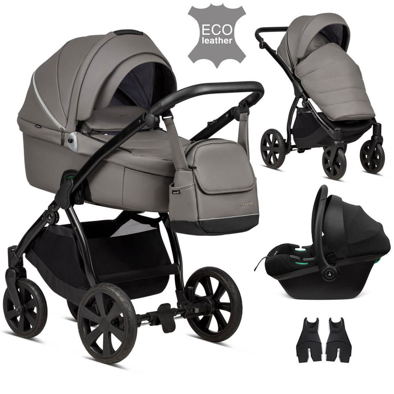 Noordi Fjordi Leather 3-in-1 Travel System - Graphite