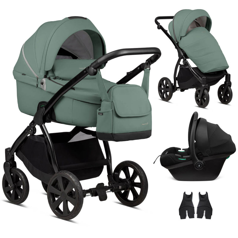 Noordi Fjordi Leather 3-in-1 Travel System - Sage