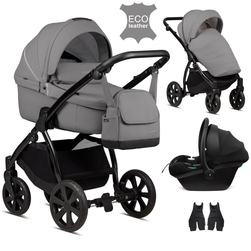 Noordi Fjordi Leather 3-in-1 Travel System - Sleet