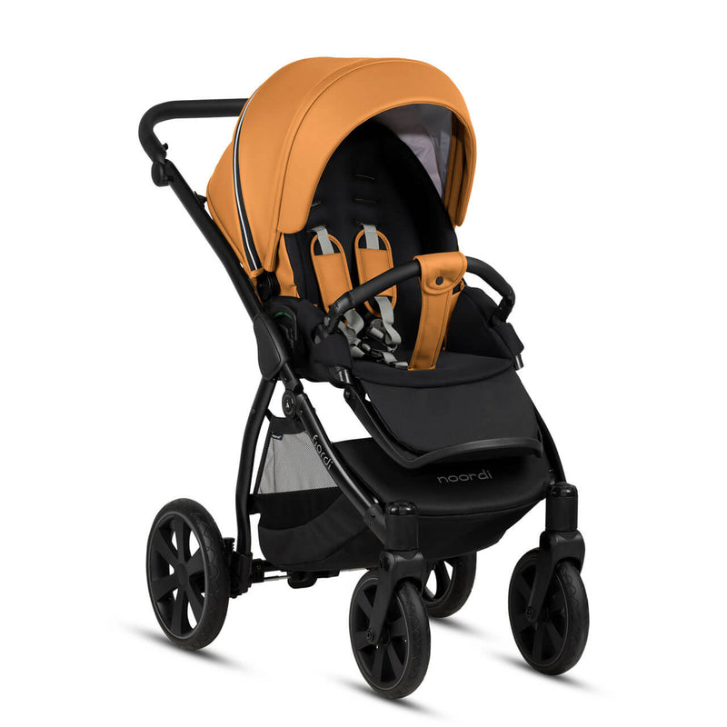 Noordi Fjordi Leather 2-in-1 Pram - Camel