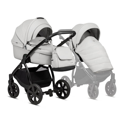 Noordi Fjordi Leather 2-in-1 Pram - Cloud