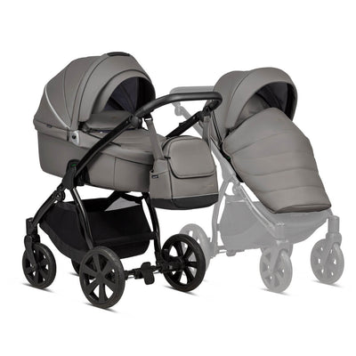 Noordi Fjordi Leather 2-in-1 Pram - Graphite