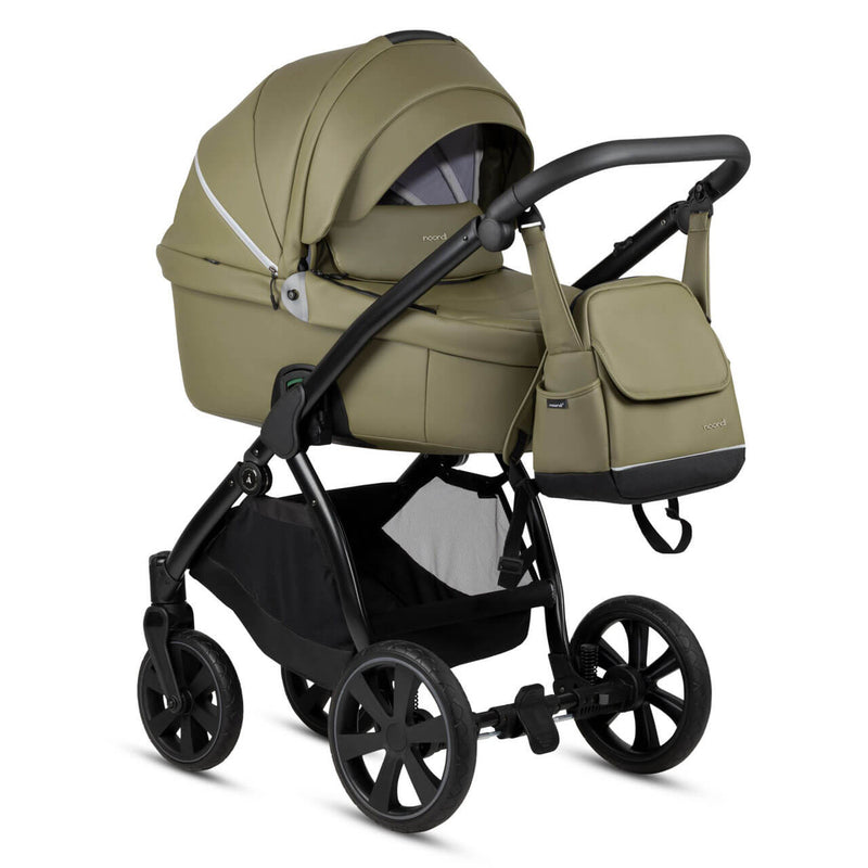 Noordi Fjordi Leather 2-in-1 Pram - Olive