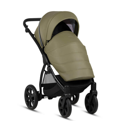 Noordi Fjordi Leather 2-in-1 Pram - Olive