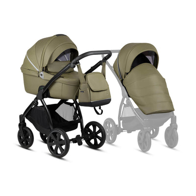 Noordi Fjordi Leather 3-in-1 Travel System - Olive