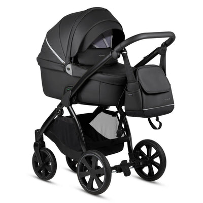 Noordi Fjordi Leather 2-in-1 Pram - Onyx