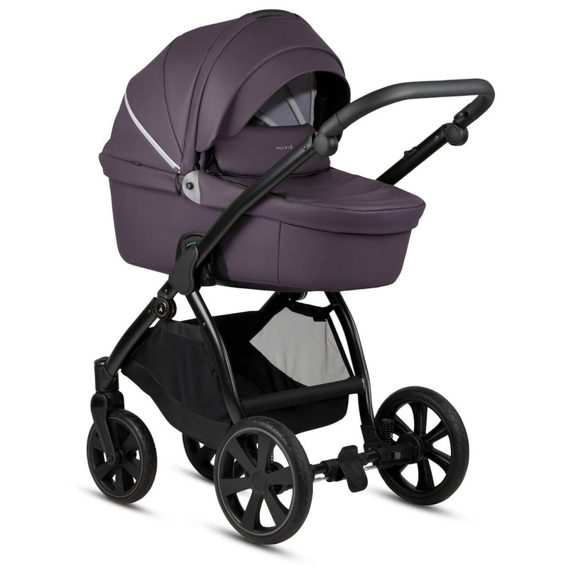 Noordi Fjordi Leather 2-in-1 Pram - Plum