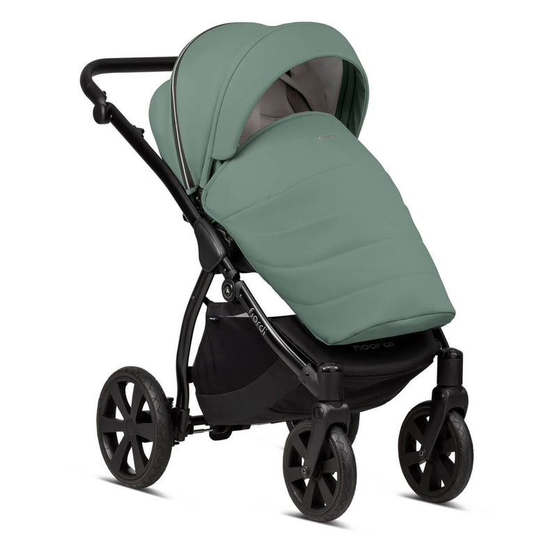 Noordi Fjordi Leather 2-in-1 Pram - Sage