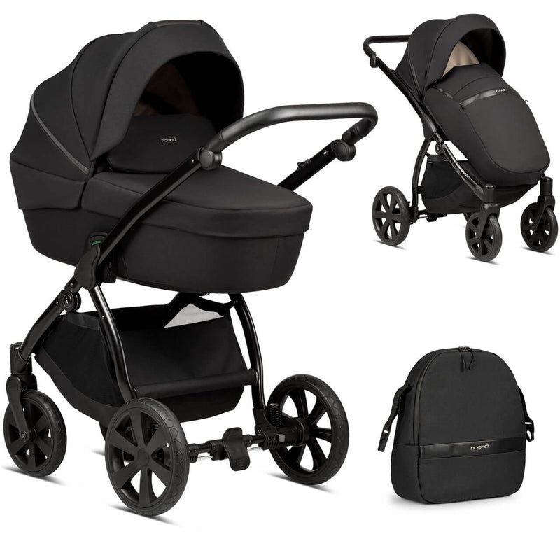 Noordi Luno All-Trails 2-in-1 Pram - Midnight