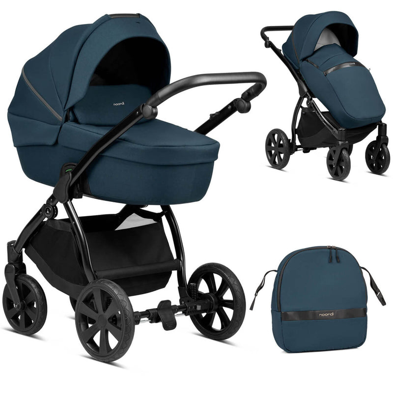 Noordi Luno All-Trails 2-in-1 Pram - Ocean Blue