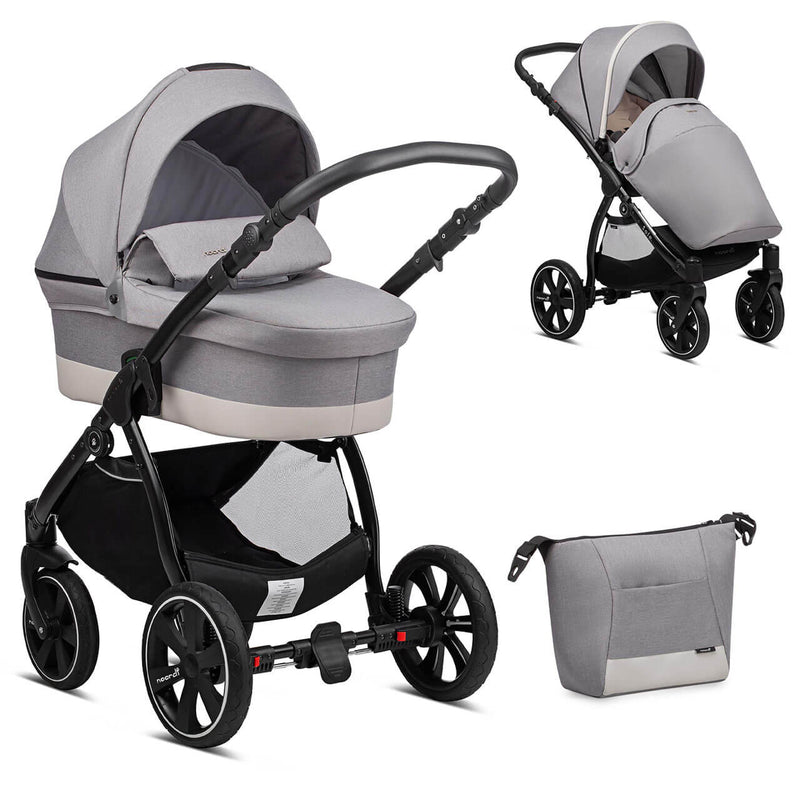 Noordi Sole Go 2-in-1 Pram - Warm Grey