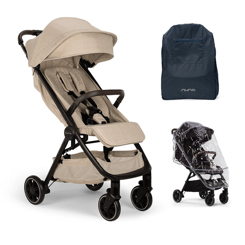 Nuna TRVL Compact Stroller - Biscotti