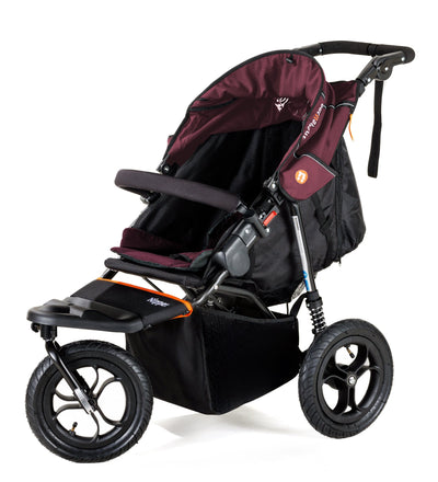 Out n About - Nipper Single V5 pushchair - Brambleberry Red - Free Footmuff