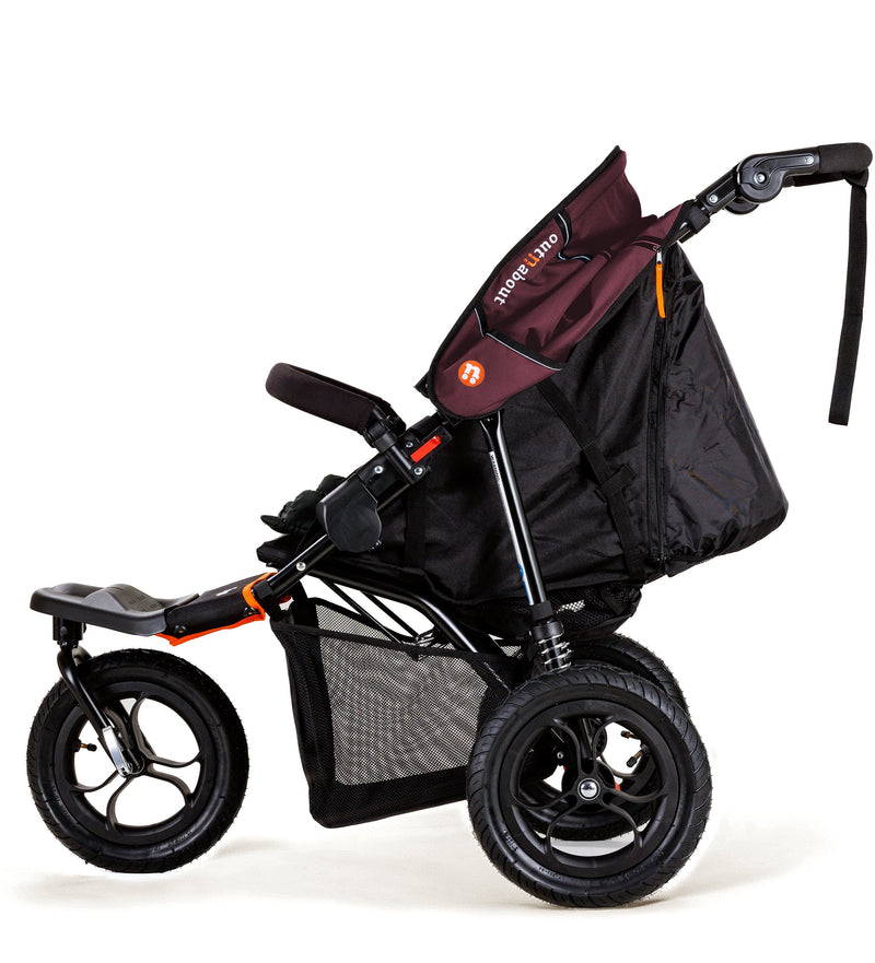 Out n About - Nipper Single V5 pushchair - Brambleberry Red - Free Footmuff