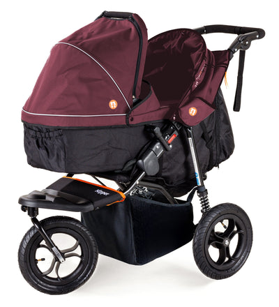 Out n About - Nipper Single V5 pushchair - Brambleberry Red - Free Footmuff