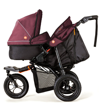 Out n About - Nipper Single V5 pushchair - Brambleberry Red - Free Footmuff