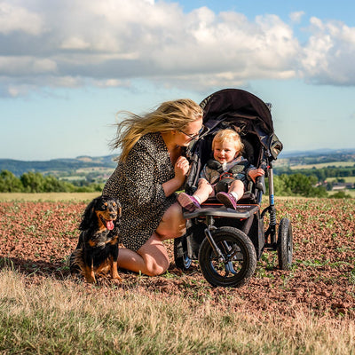 Out n About - Nipper Single V5 pushchair - Brambleberry Red - Free Footmuff