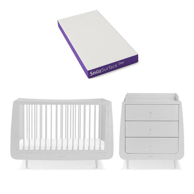 SnuzKot Skandi 2 Piece Nursery Furniture Set - Haze Grey