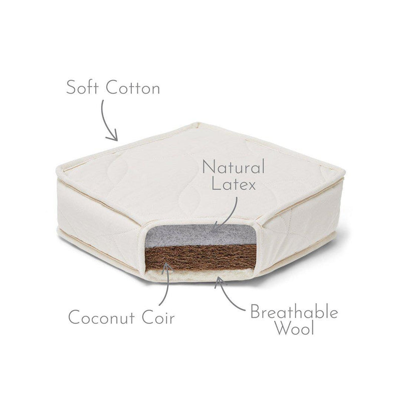 The Little Green Sheep Natural Mattress Extension Piece - SnuzKot