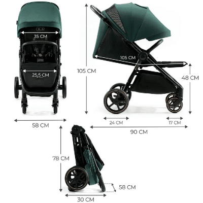 Kinderkraft Pushchair MITZY Jade Green