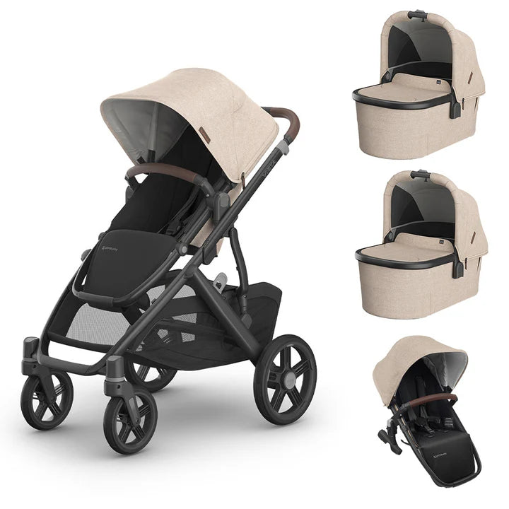 UPPAbaby Vista V3 Pushchair - Liam - Oat Melange - Twin