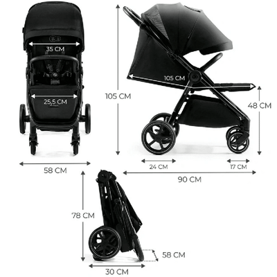 Kinderkraft Mitzy Pushchair Ink Black