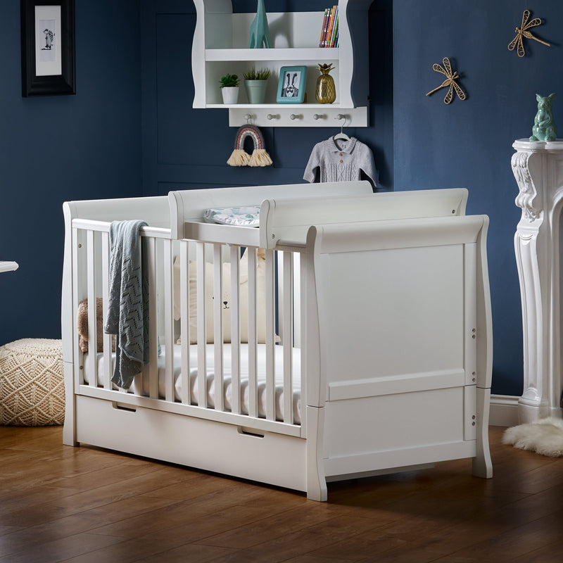 Obaby Stamford Cot Top Changer - WHITE