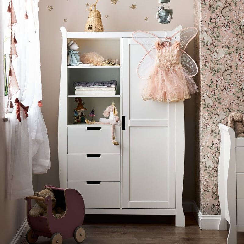 Obaby Stamford Double Wardrobe - WHITE