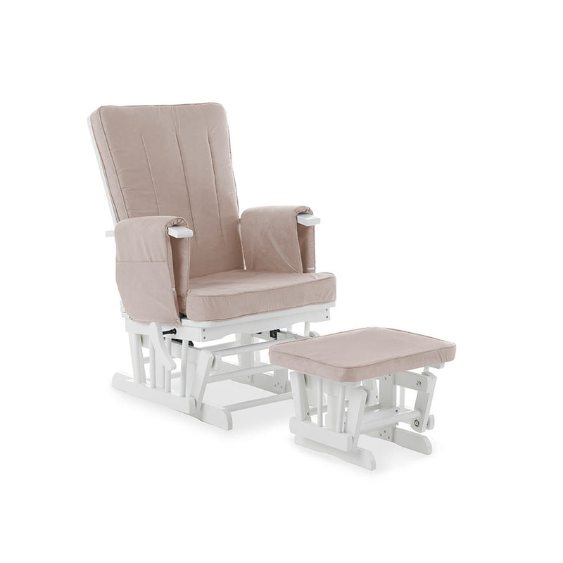 Obaby Deluxe Reclining Glider Chair and Stool