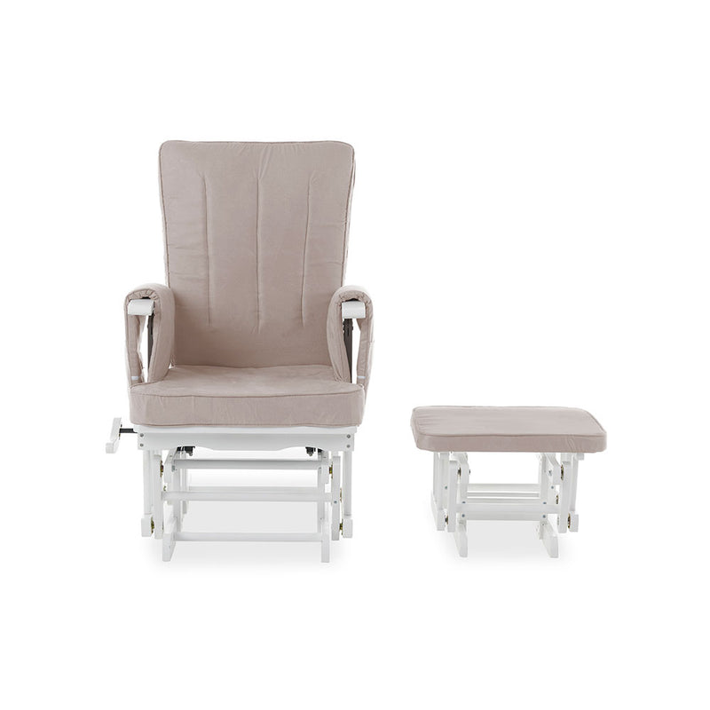 Obaby Deluxe Reclining Glider Chair and Stool