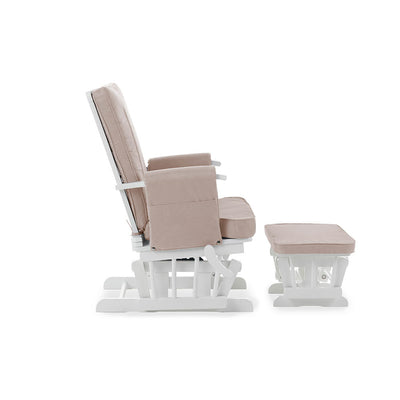 Obaby Deluxe Reclining Glider Chair and Stool