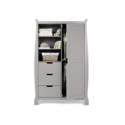 Obaby Stamford Double Wardrobe - WARM GREY