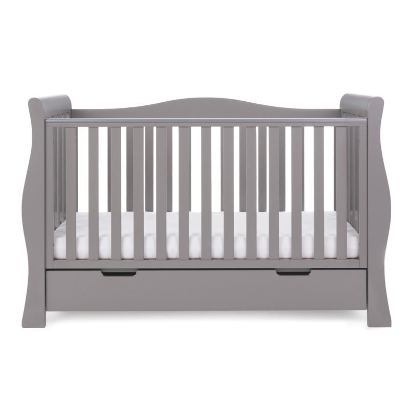 Obaby Stamford Luxe Cot Bed - TAUPE GREY