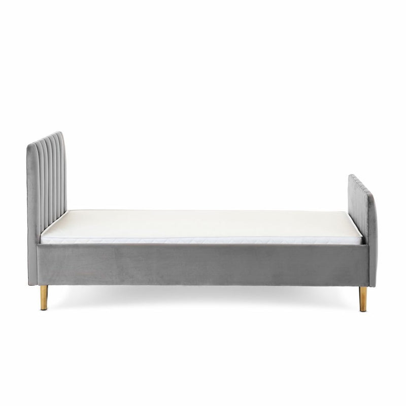 Obaby Gatsby Velvet Single Bed - GREY