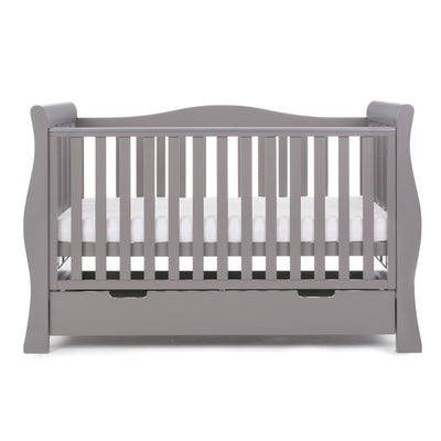 Obaby Stamford Luxe Cot Bed - TAUPE GREY