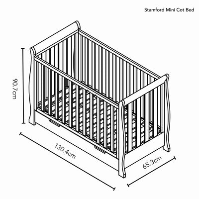 Obaby Stamford Mini 3 Piece Room Set - White