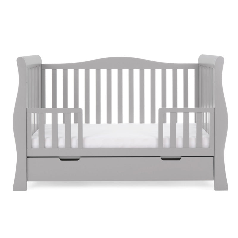 Obaby Stamford Luxe Cot Bed - WARM GREY