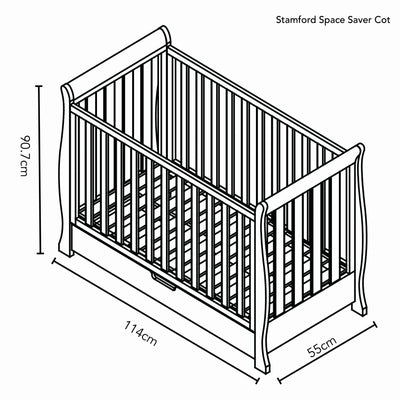 Obaby Stamford Space Saver 3 Piece Room Set - WARM GREY