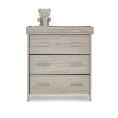 Obaby Nika 3 Piece Room Set & Underdrawer - GREY WASH