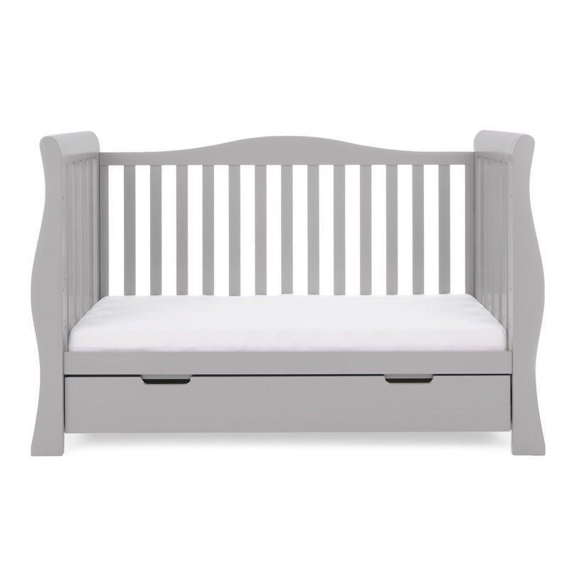 Obaby Stamford Luxe Cot Bed - WARM GREY