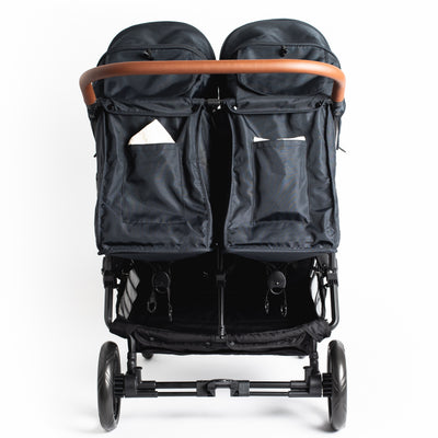 Roma Gemini Double Stroller-Jet Black