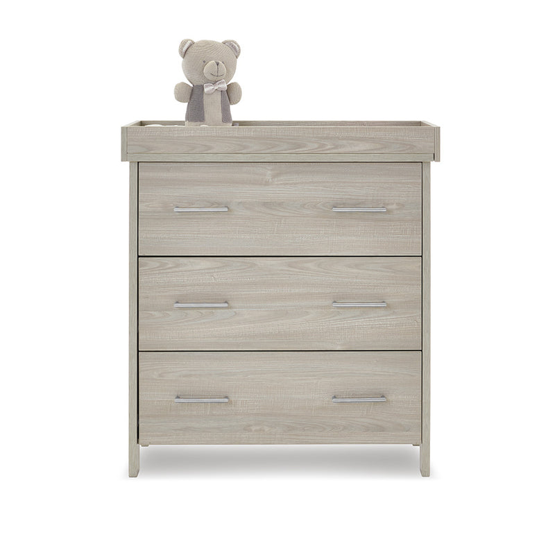 Obaby Nika Mini 3 Piece Room Set & Underdrawer - GREY WASH