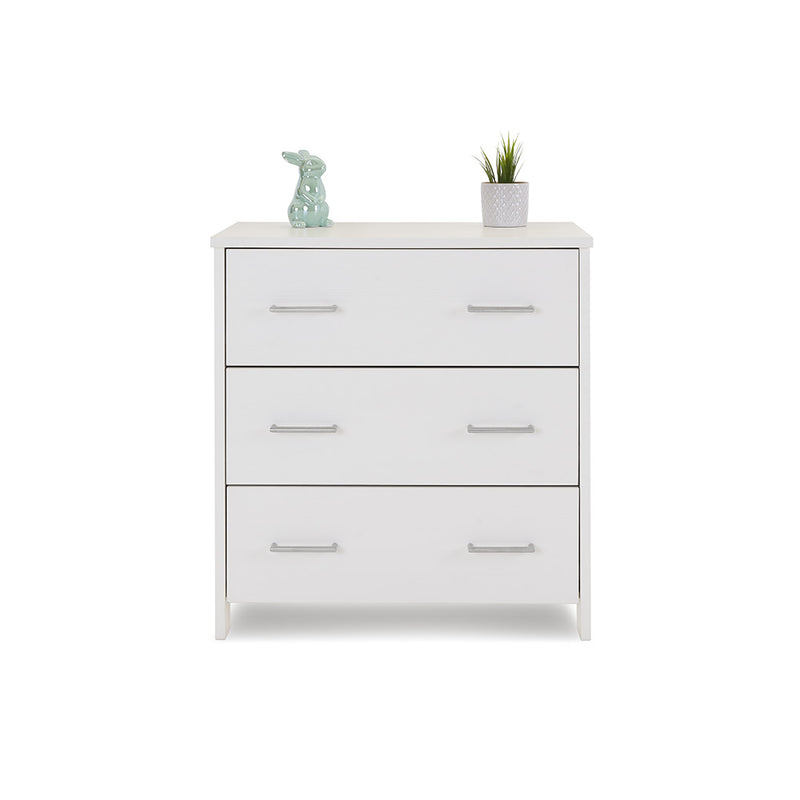 Obaby Nika 3 Piece Room Set & Underdrawer - WHITE WASH